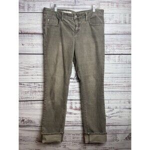 Pilcro & The Letterpress Corduroy Pants Women’s 31 Gray Parallel Straight Leg